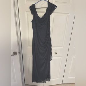 Alex Evenings Cold shoulder metallic smoke gown. Size 12P. Worn once.